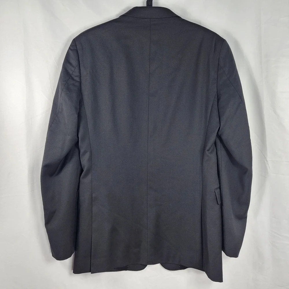 Tommy Hilfiger Mens 38 Long Worsted Wool Blazer Two Button Tailored Classic Gray